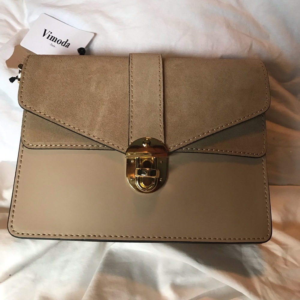 Vimoda Paris suede and leather bag/purse